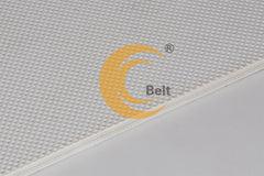 KCB -EM120/2:0.5DT+0.8/3.0W white PVC conveyor belt used in food industries with diamond profile